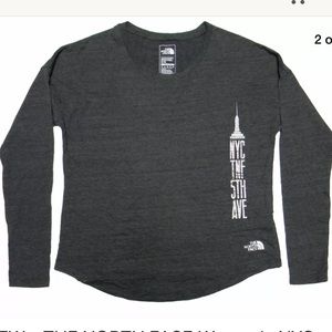 North Face NYC TNF 5th Ave Dark Grey Long Sleeve